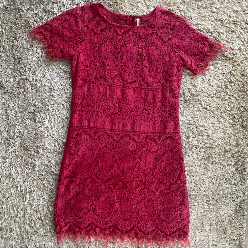 Pink free people dress
